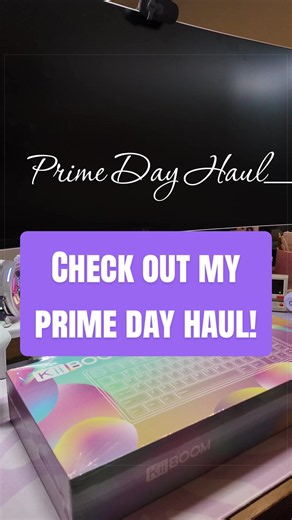 ✨ Prime Day got me good 😆 Show me your haul! 🤍 ⟡ KiiBoom Moonshadow v2 ⟡ Yunzii Wood84 ⟡ Yunzii C1 Mouse (x2) ⟡ Epomaker Whispers Switches ⟡ Osume Dusk Keycaps ⟡ Osume Bloom Deskmat #mechanicalkeyboard #keyboardmouse #keycaps #primeday #wirelesskeyboard