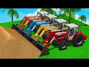 WORKING WITH CORN WITH LANDINI & JOHN DEERE TRACTORS - Farming Simulator 25