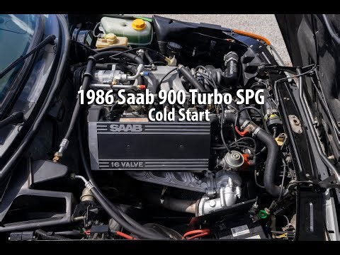 1986 Saab 900 Turbo SPG - Cold Start