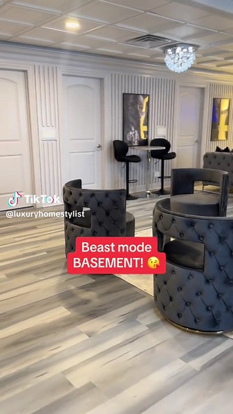 Beasty BASEMENT TRANSFORMATION!!! We LOVE transforming basements into ULTIMATE LOUNGE THEMED BASEMENTS!!! #homestylist #contractor #basement #basements #bar #tvwall #basementbar #ultimatelounge #basementgoals #basementideas