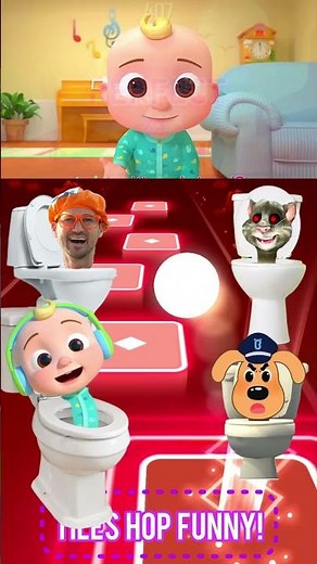 Blippi Toilet, Tom Skibidi Toilet, Cocomelon Toilet, Sheriff Labrador Skibidi Toilet | Tiles Hop