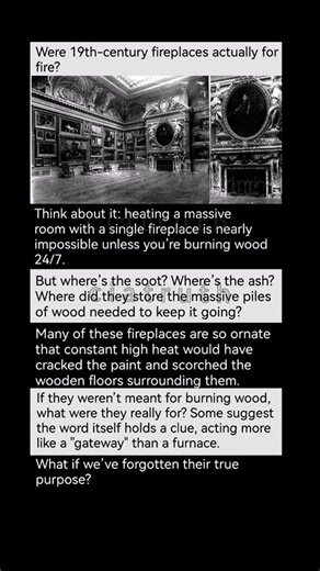Were 19th-century fireplaces actually for fire?