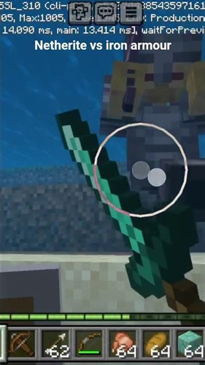 zombie netherite versus iron armour