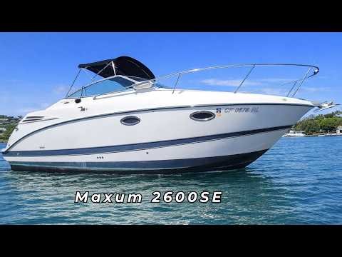 2006 Maxum 2600 SE SHORT Walkthrough | Affordable Express Cruiser w Cabin Comfort