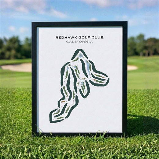 Redhawk Golf Club, California | Golf Course Map, Golf Map, Golfer Gift for Him, Scorecard Layout, Golfer Boyfriend Gift, Art Print Decor - Etsy