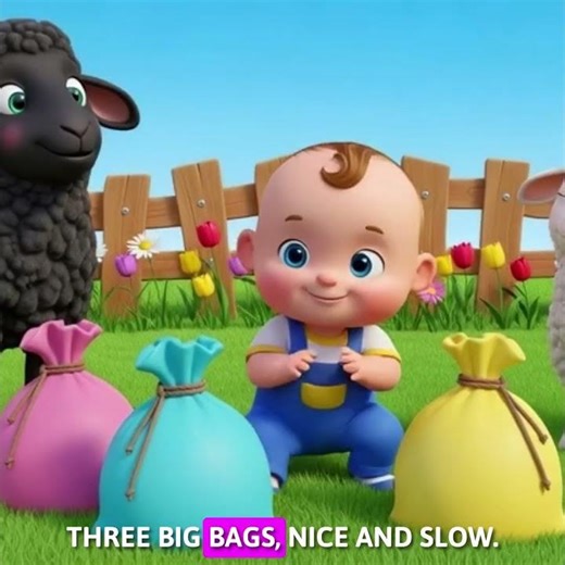 🐑 Baa Baa Black Sheep | Baby Nursery Rhyme Kids Love!