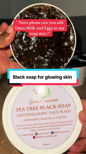 Natural Black Soap for Glowing Skin in Ghana