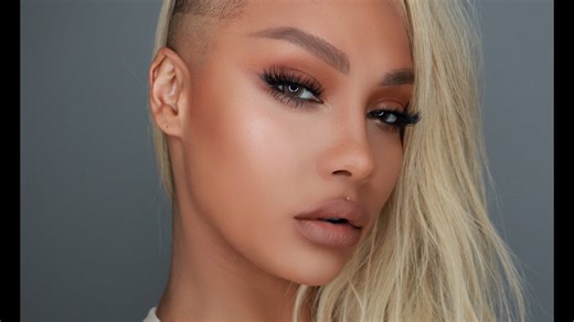 Dewy skin matte nude eyes and lips | Sonjdradeluxe