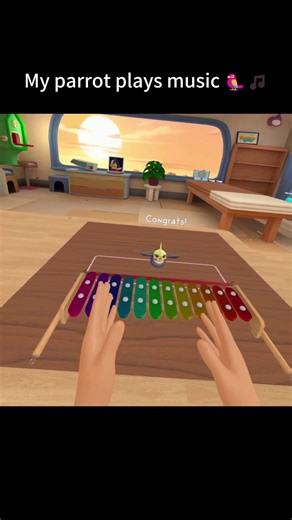 Forever Pets VR｜Teaching My Parrot to Play Music 🦜🎵