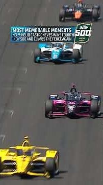 No. 9: Helio Castroneves wins FOURTH Indy 500 & Clims fence again 🔥🏆 #INDYCAR #Indy500