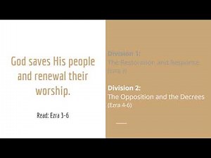 Exile & Return, Lesson 10 (Ezra 3-6) SO