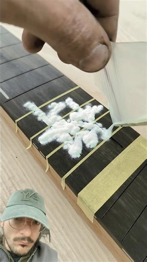 OH.. Okay 😂 #luthier #guitar #guitarneck #fix #graphics #glowinthedark #brunoduprat #funny #design