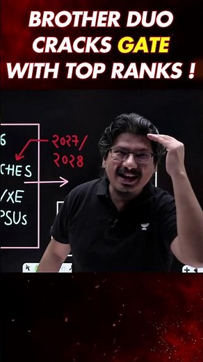 🔥 GATE SMASHERS: A Tale of Two Brothers & One Legacy! ⚙️🏆#GATE2026 #GATE2027 #NEGIsoldiers