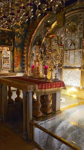 Prayer at Golgotha in the Church of the Holy Sepulchre in Jerusalem.Israel 2026