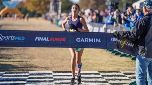 Cheyenne Thomas wins the Girl's Silver Race at RunningLane