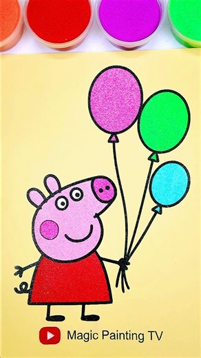 Peppa Pig🐷💚#trending #cartoon #peppapig #shortfeed #forkids #kidsart #satisfying