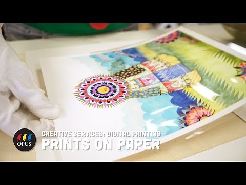 Creative Services: Digital Printing - Prints on Paper