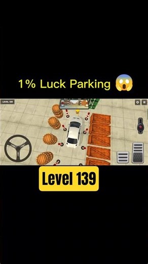 1% Luck Parking 😱 | Car Parking Level 139 #shorts