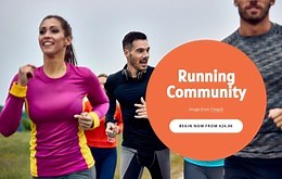 Running comminity - HTML Template by Nicepage