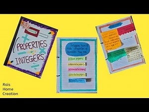 Maths portfolio|Project|Integers ‪@raishomecreation‬