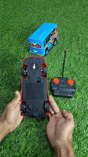 Unboxing and Testing RC McQueen and Bus Telolet Dance No Talking With ASMR Video