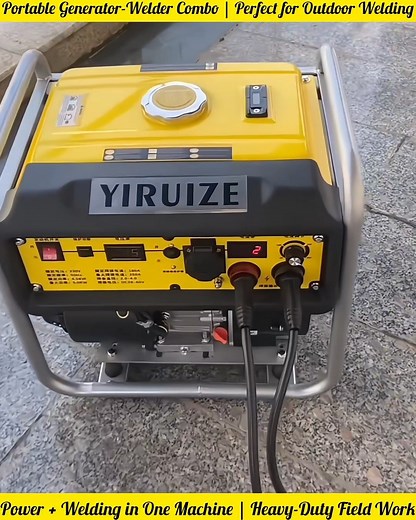 This generator–welder combo makes outdoor welding faster, easier, and more reliable. Perfect for pipeline work and on-site construction! #GeneratorWelder #OutdoorWork #PipelineWelding #SteelStructure #PowerTools | Bangla Electrical project