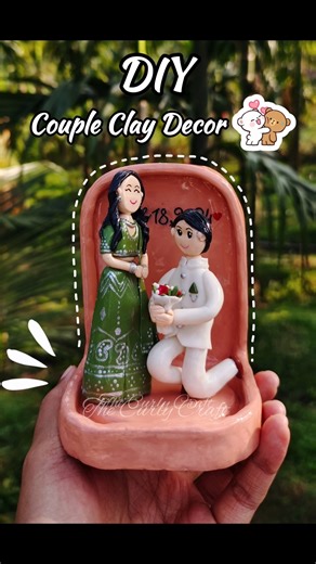Couple Clay Decor #diy #smallbusiness #sculpting