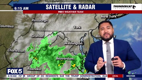 Cloud cover and rain showers bring wet weekend to Northern Virginia | FOX 5 Weather