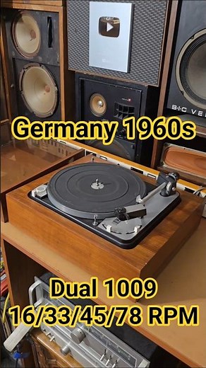 60s Vintage Rare Dual 1009 Top HiFi Four Speed Turntable Record Player Showdown