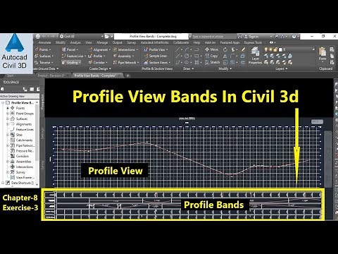 How To Add Profile View Bands In Civil 3d | Profile Band Style Creation | Profile Bands in Civil 3D