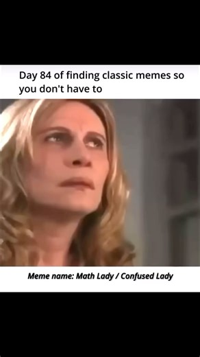 BackLegendaryMemes on Instagram: "The Math Lady or Confused Lady meme is an image of a woman looking puzzled, overlaid with math equations. It originates from a scene in the Brazilian telenovela Senhora do Destino where actress Renata Sorrah’s character appears lost in thought, and math formulas are added to give the impression that she’s struggling to comprehend something complex. It’s commonly used to represent feelings of confusion, frustration, or trying to solve a difficult or overwhelming 