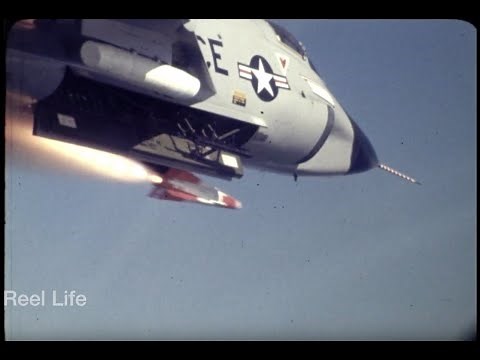 1969, F102 Delta Dagger missile test various, somewhere over SW USA
