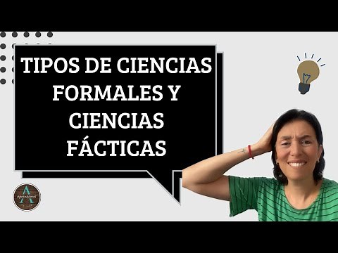 TIPOS DE CIENCIAS FORMALES Y CIENCIAS FÁCTICAS