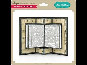A2 Pop Out Book Card