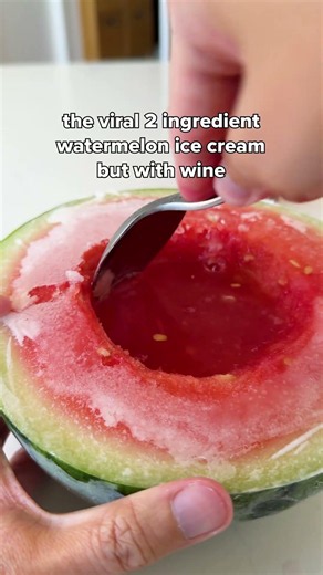 How to make a wine watermelon sorbet with zero dishes 🍷