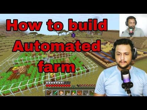 Minecraft Survival: Building an Automated Farm (Step by Step) in hindi