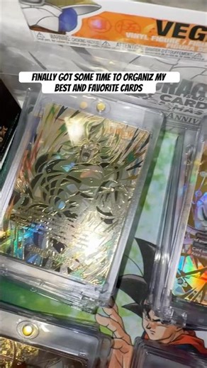 Dragon ball z cards. Had time to organize my best and fav ones. #dragonballz #dbz #cards #dragonball