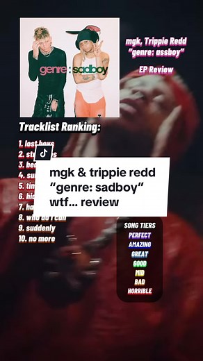 #genresadboy by #trippieredd and #mgk 2024 album review #garbage #horrible #awful #horrendous #disgrace #terrible #atrocious #dreadful #music #sad #trippie #machinegunkelly #corny #emo #2024 #raptok #capcut #rap #hiphop