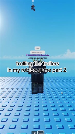 trolling the trollers in my roblox game Don’t trust the tower part 2 🤫 #fyp #roblox #trending #viral