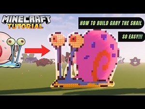 Minecraft: How to Build Gary the Snail! EASY TO BUILD (Full Minecraft Tutorial)