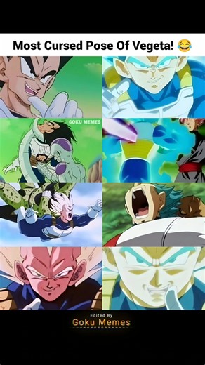 Vegeta With Cursed Poses? 😂 | #Vegeta #SuperSaiyan #DragonBall #DBZ #DBS