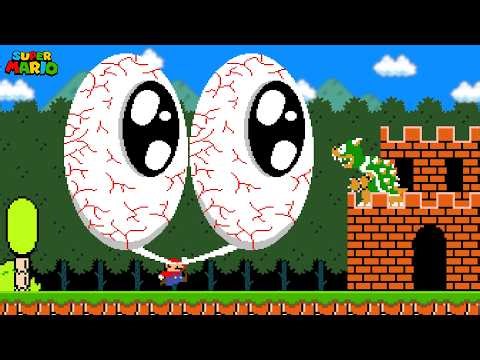 Super Mario Bros., but Every Time Mario Jumps, His Eyes Become BIGGER | Part 2