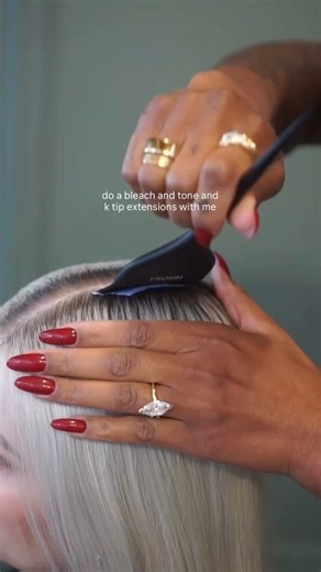 Fix Dark Regrowth: Bleach and Tone + K-Tip Extension Tutorial | L'Oréal Pro