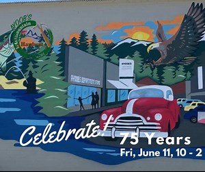 Ayoob's will celebrate its 75th Anniversary on June 11, 2021 from 10 am -2 pm. A customer appreciation lunch will be served up from 11 am -1 pm. Stop in. Say hello. Celebrate. Take a look at the in-store specials and promotions, have some good food and enjoy the fabulous mural just completed on the north side of the building. Ayoob’s Department Store in Chester was one of four Ayoob stores in Plumas County, a dynasty begun by Mike Ayoob, Sr. The Chester store was built by Ed Neuman and wife Hele