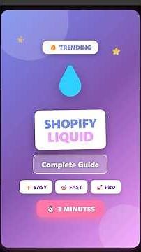 Master Shopify Liquid in 3 Minutes! 💧 #shopify #shopifytutorial #shopifyliquid