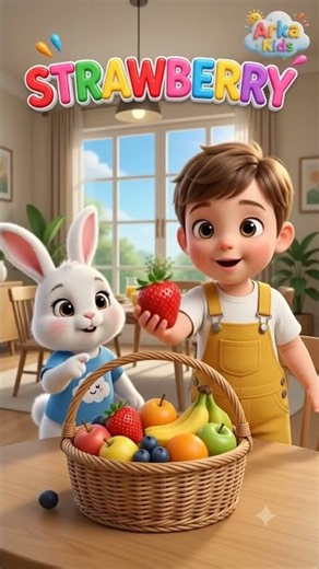 🍎 Learn Fruits for Kids | Apple, Banana, Mango, Strawberry, Pineapple & Kiwi 🍓🍍🥝