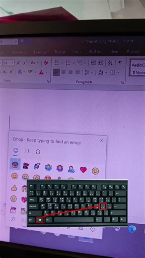 MS Word এ ইমোজি আনার শর্টকাট #absarbyedit#মাইক্রোসফট_ওয়ার্ড_ইমোজি, #learnonlinework