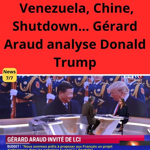 198K views · 3.1K reactions | Venezuela, Chine, Shutdown... Gérard Araud analyse Donald Trump (part II) | News7/7 Page | Facebook