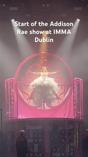 The nerves were REAL before the concert started 😭💖 #addisonrae #addison #dublin ‪@AddisonRae‬