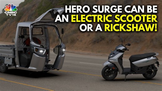 5.1K views · 63 reactions | Hero MotoCorp has unveiled a new two-wheeler concept that can be converted to a 3-wheeled vehicle! This concept is called the Surge S32. Parikshit Luthra reports. #heromotocorp #electricscooter #ev #rickshaw #surge #surges32 #autoexpo #bharatmobilityglobalexpo #cnbctv18digital | CNBC-TV18 | Facebook